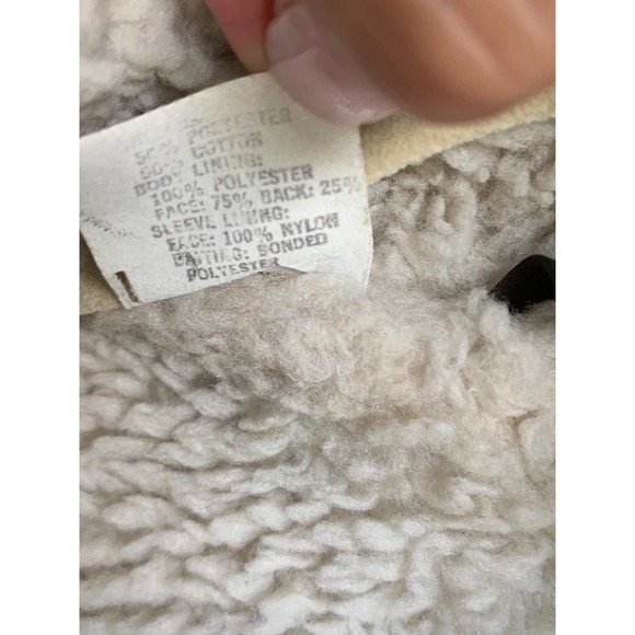 VTG 70s Levi’s Orange Tag quilted denim Sherpa jacket. - Picture 3 of 9